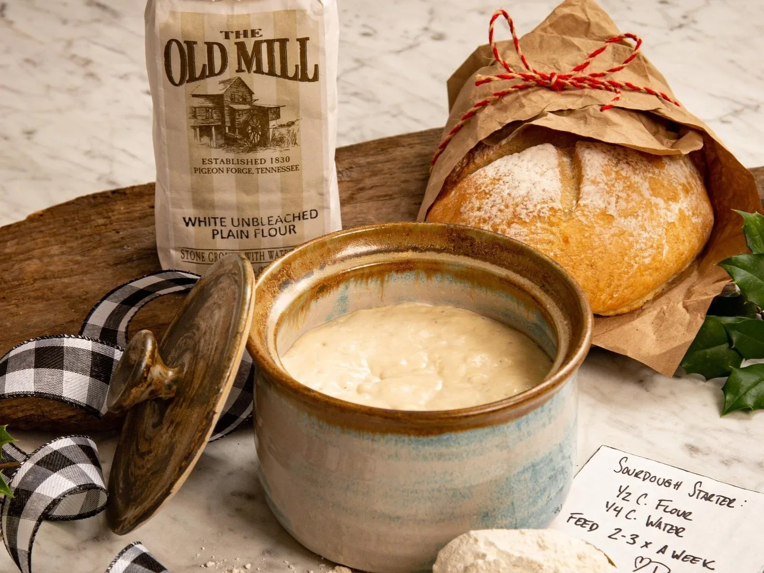 No-Knead Sourdough Bread
