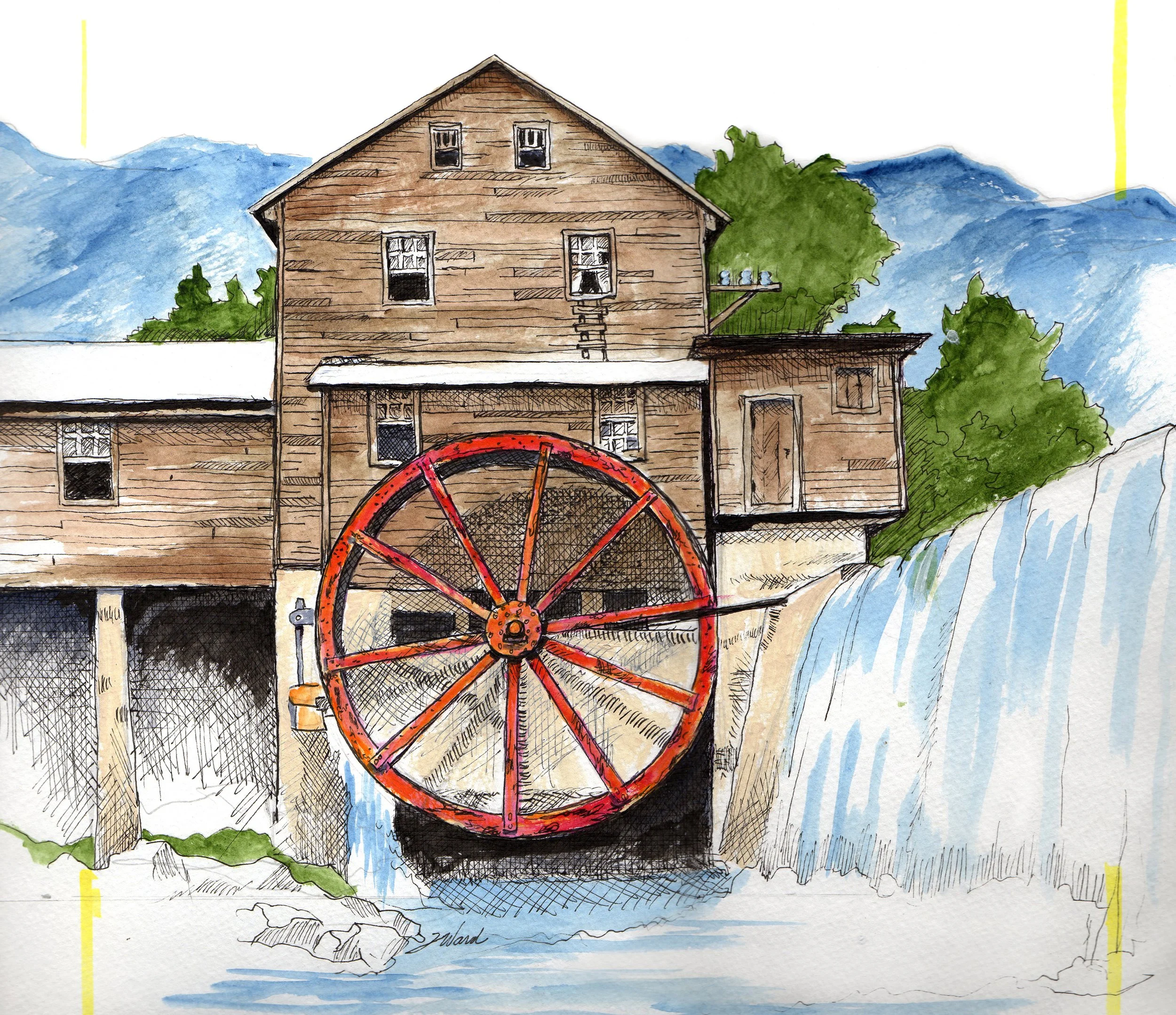 Illustration of The Old Mill