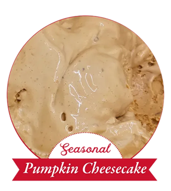Pumpkin Cheescake ice cream is a seasonal favorite here in Pigeon Forge