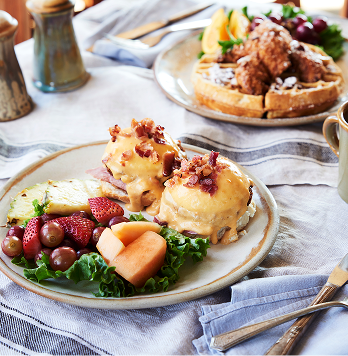 Close up of breakfast