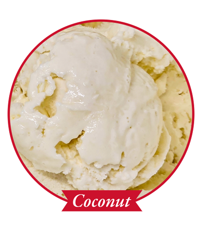Coconut ice cream