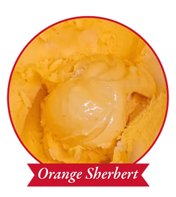 Orange Sherbert ice cream