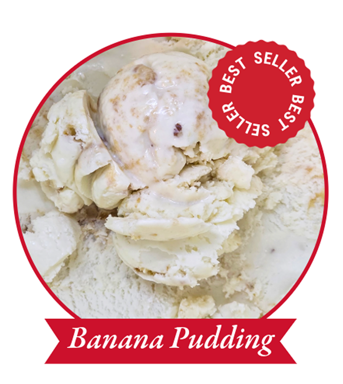 One of our best selling ice creams in Pigeon Forge is Banana Pudding