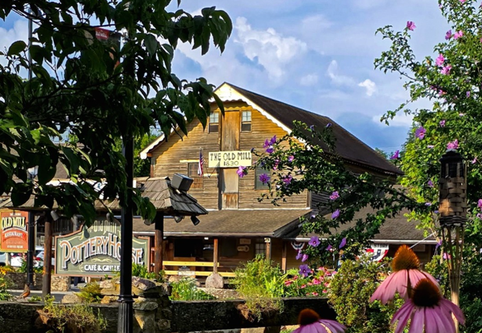 Current color photo of The Old Mill circa 1830