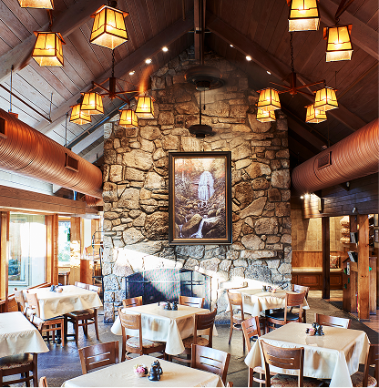 Dining area inside Pottery House Cafe