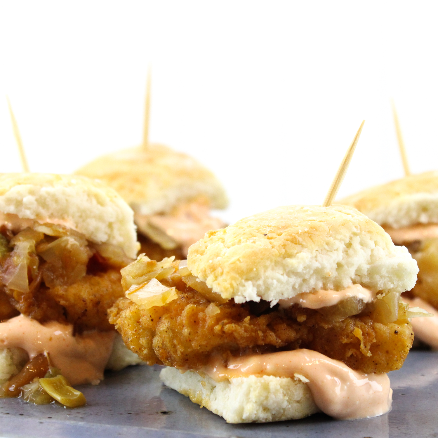 Spicy Chicken Biscuit Sliders
