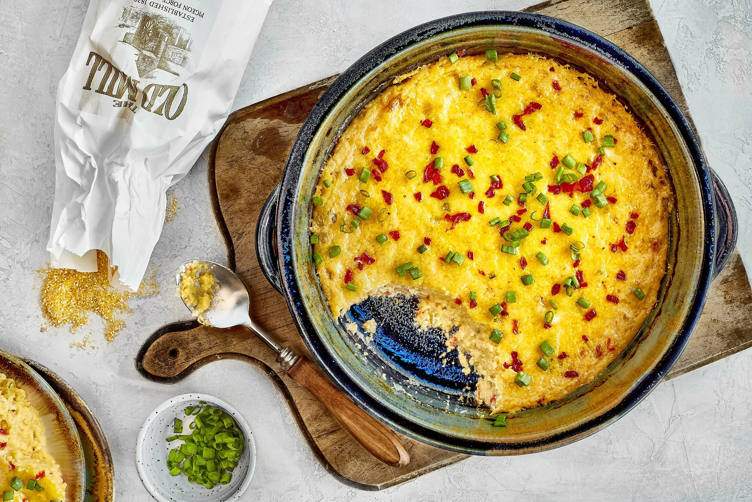Pimento Cheese Baked Grits