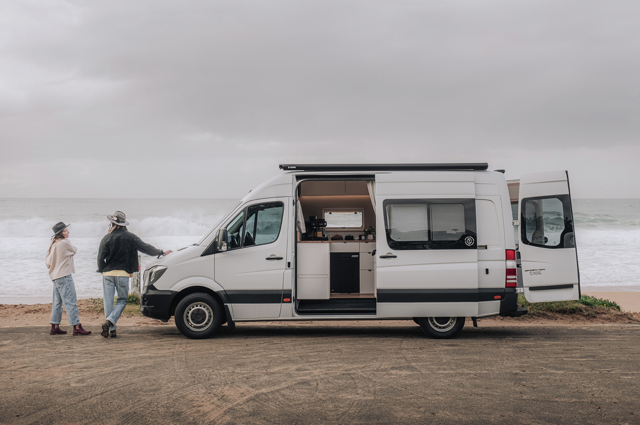 The completed van by Amber Fitouts, ready for its next chapter on the road.