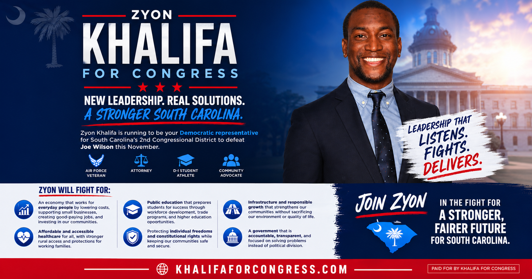 Volunteer to Phone Bank for Zyon Khalifa