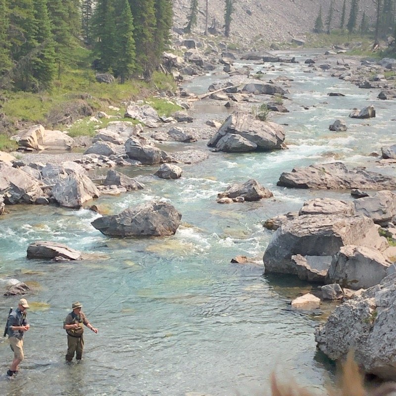 Southern Alberta Mountain stream walk and wade near Calgary