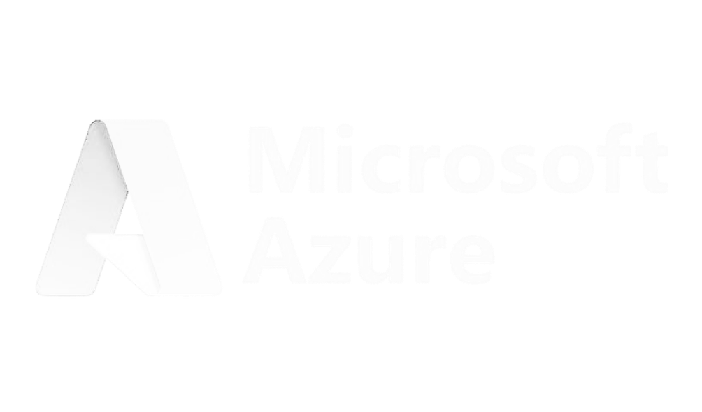 Microsoft Azure logo with a stylized letter A on the left and the words "Microsoft Azure" on the right.
