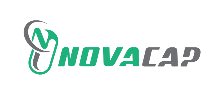 Logo with stylized C and N letters and the words 'Novacap' in green and gray.