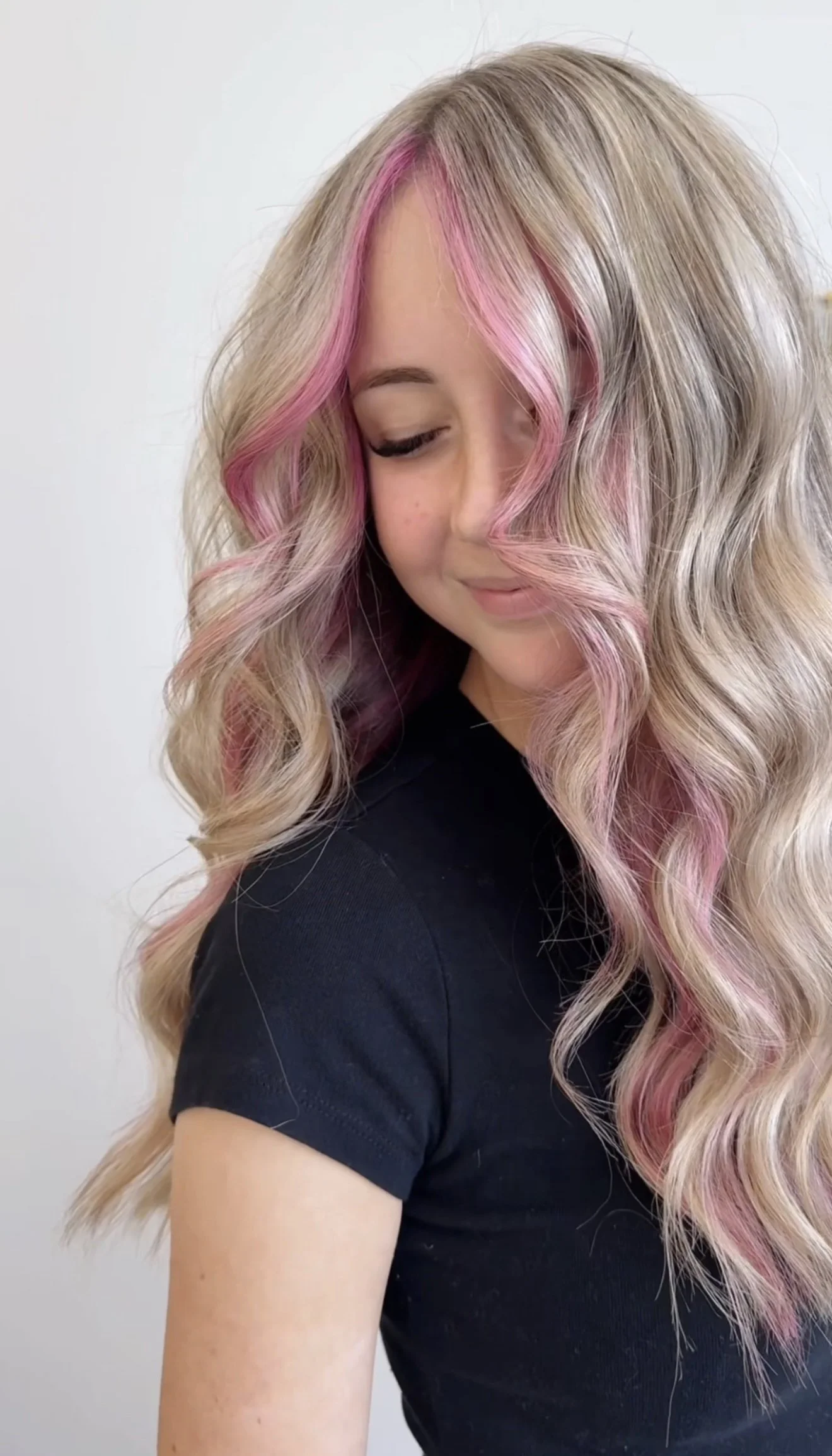 Blonde hair colour at Solie the Space North Brisbane