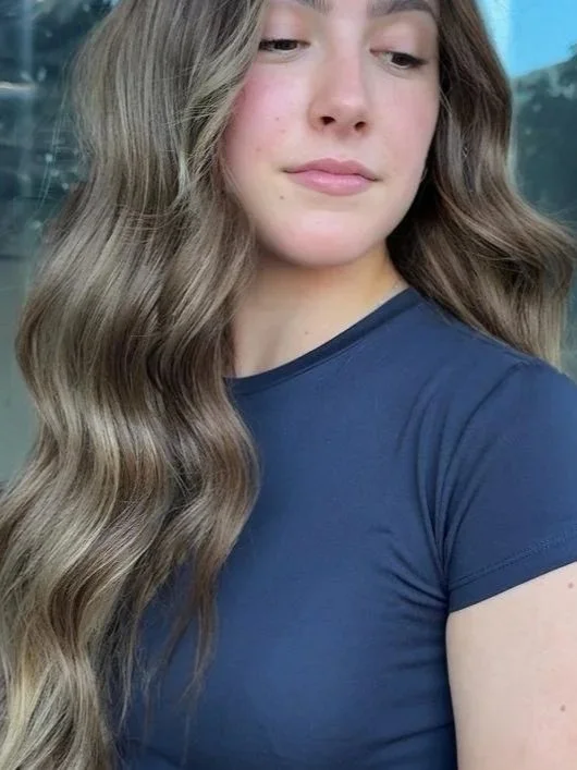 Soft wavy hair colour at Solie the Space North Brisbane