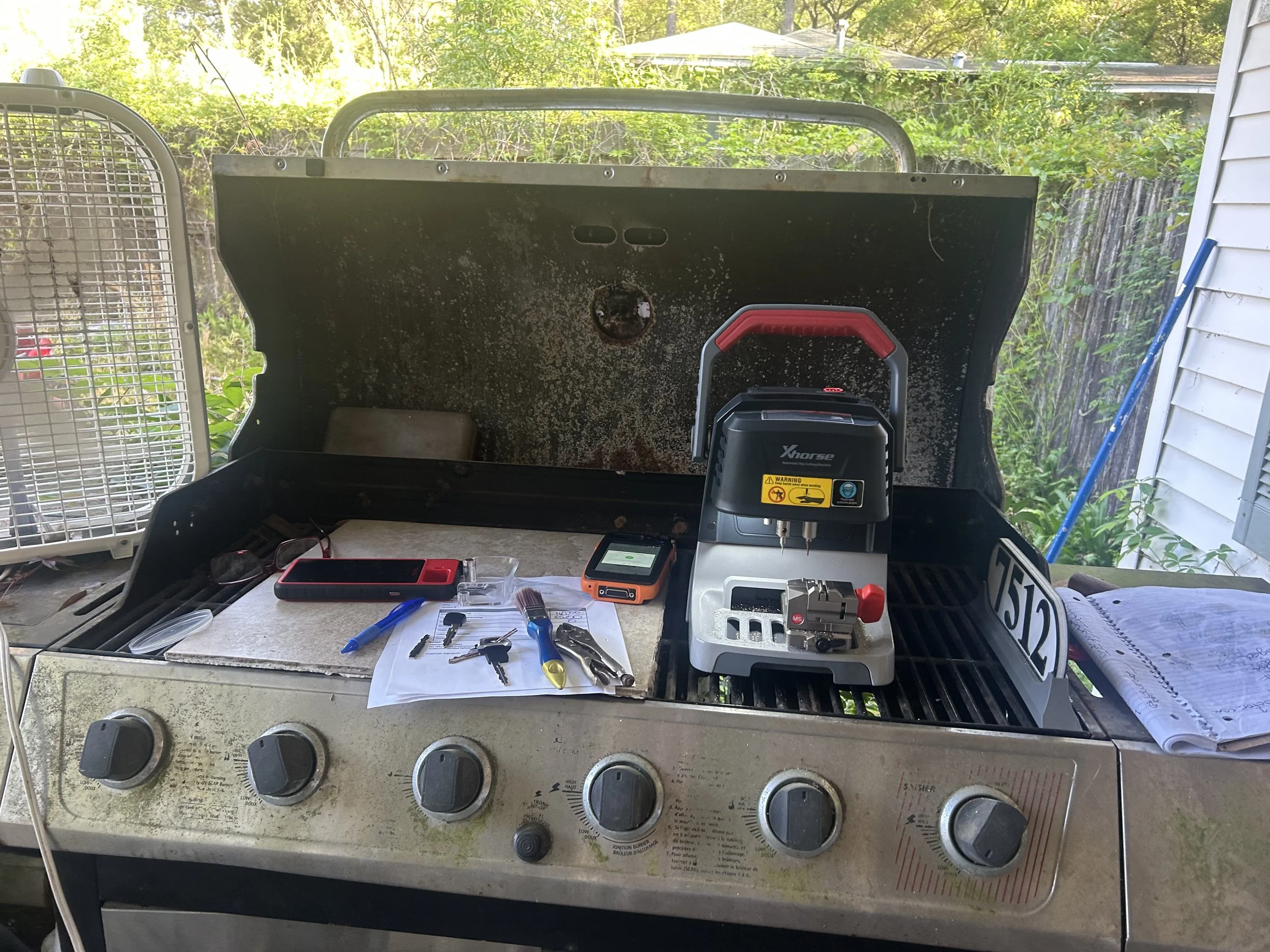 Key cutting 2020 Nissan Versa smart key add completed. Customer had a working key and needed a spare programmed. Successfully added