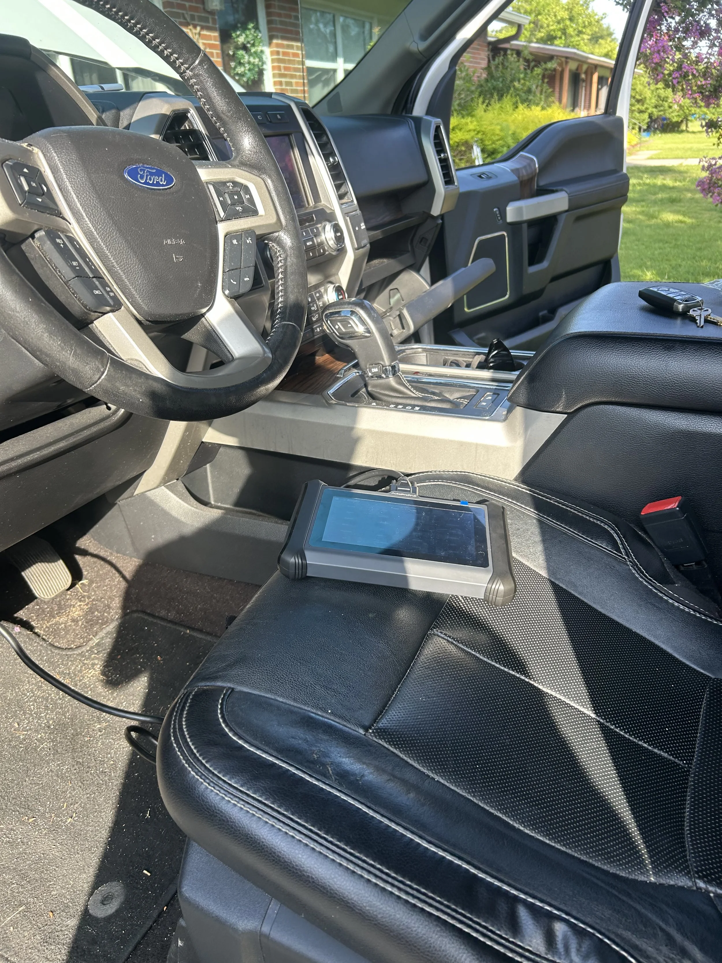 2019 Ford F-150 smart key being programmed with an Autel AutoProPAD in Perdido Key, Florida — Stephen Serven Key Fob & Auto Lock