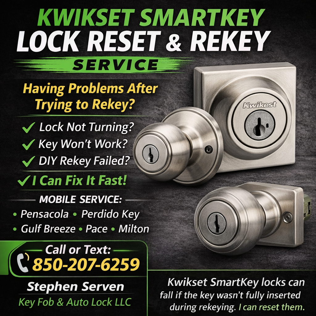 Pensacola automotive locksmith emergency lockout and key fob programming