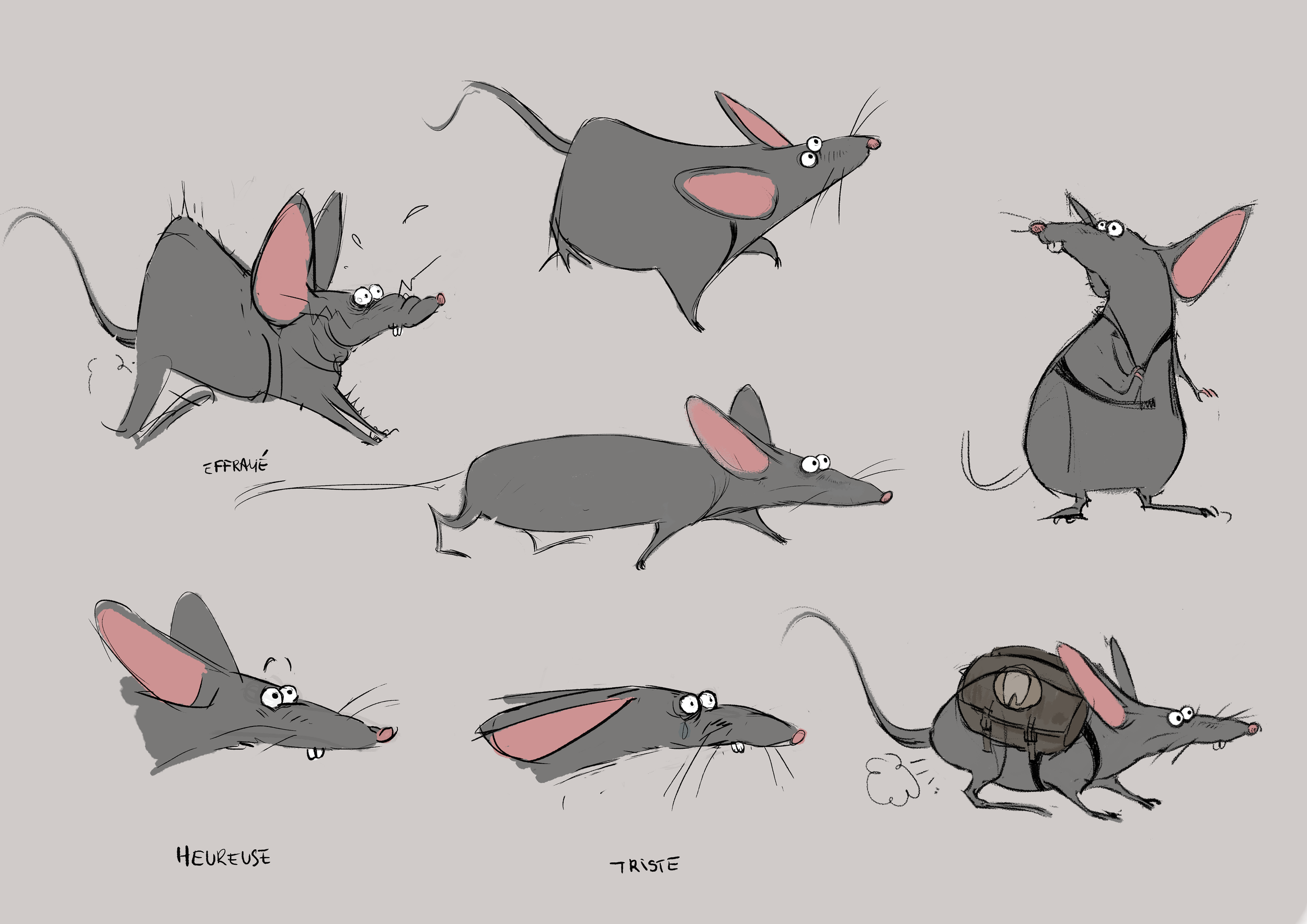 projet "La Petite Souris"- charadesign