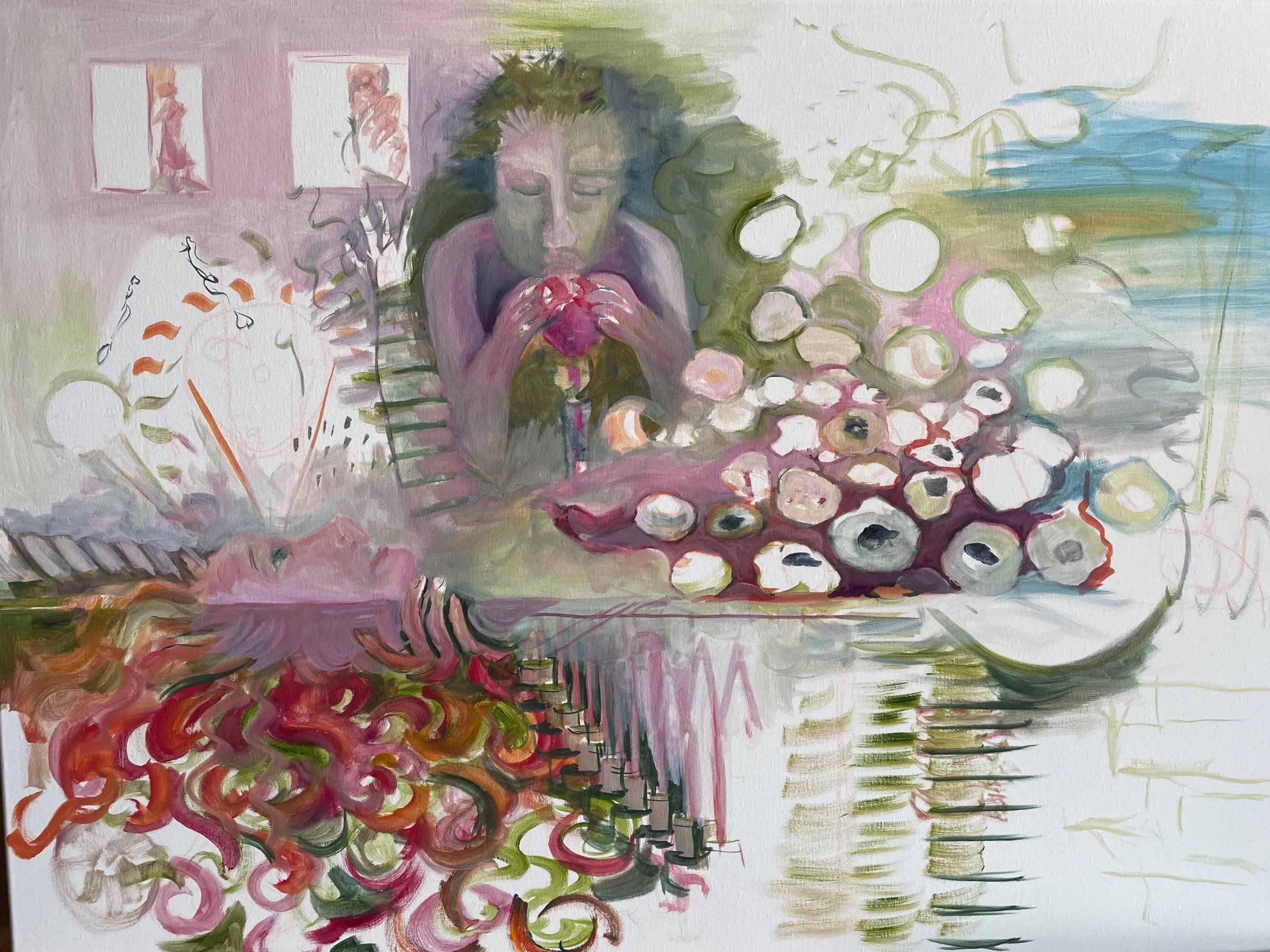 Justice lands II. Oil on linen, 30 x 40 in. 2024