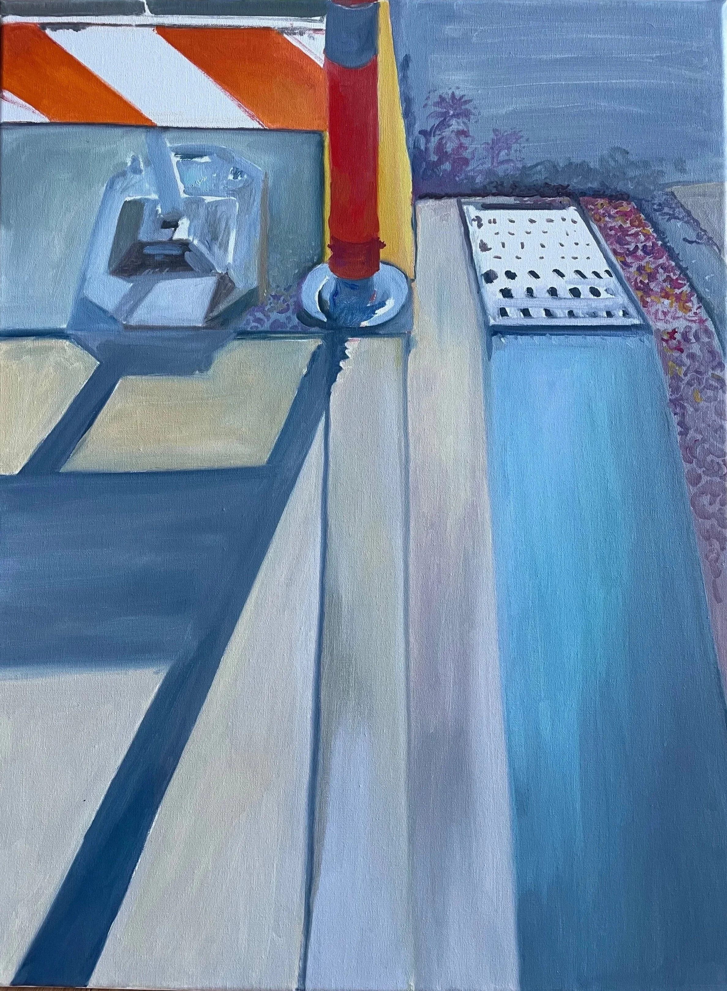 Elements of conversation. 14 x 18 in. Oil on linen, 2023.