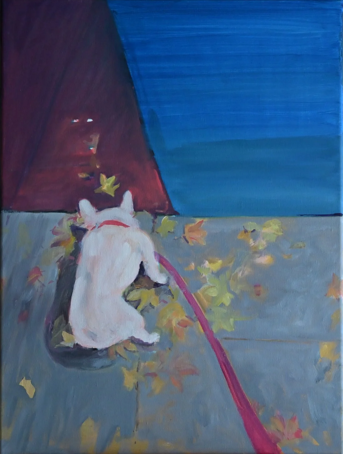 By Bluestar (Cognizance III). Oil on canvas, 24 x 18 in. 2025