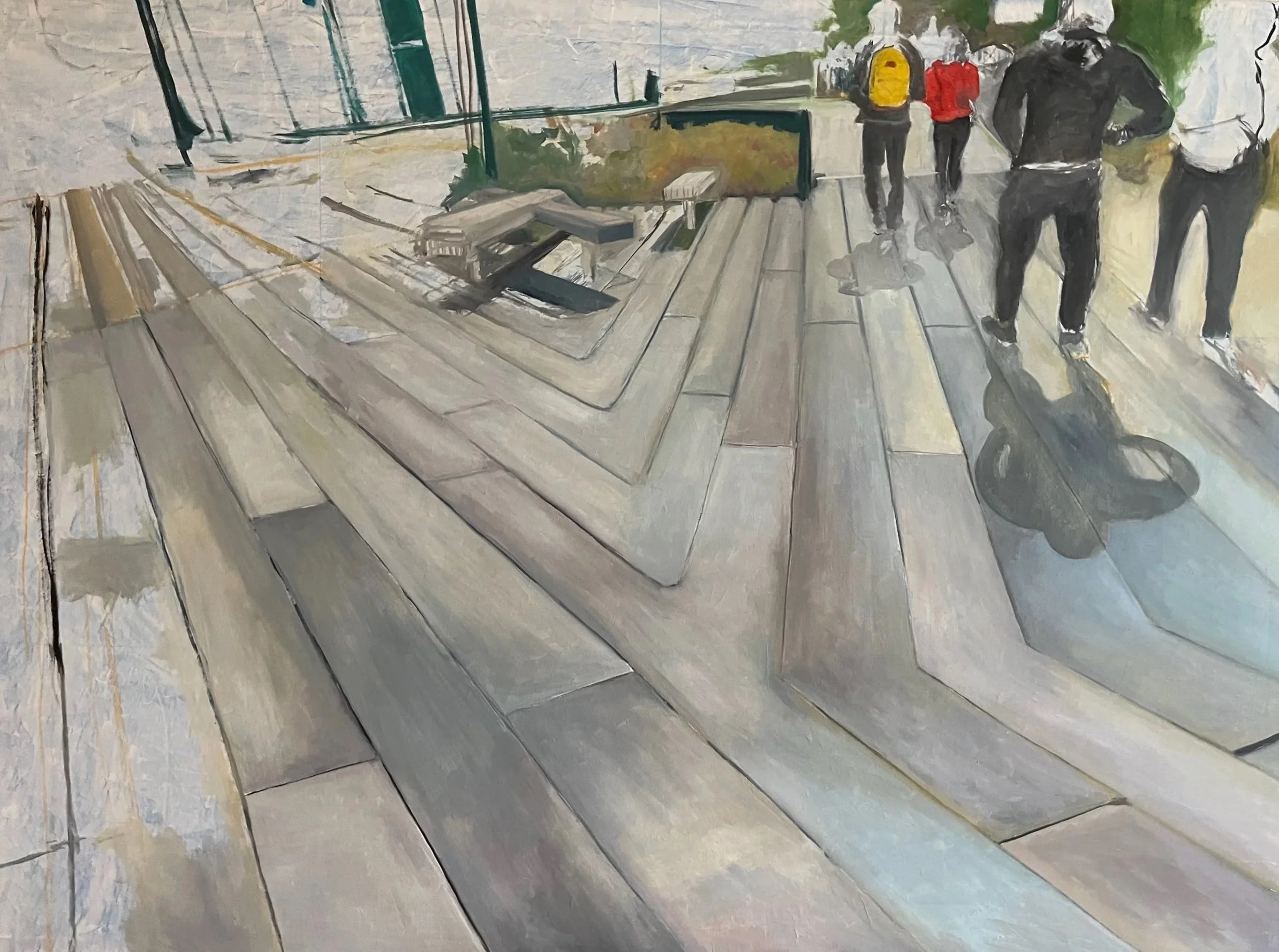 The Highline. Oil on canvas. 40 x 60 in. 2022