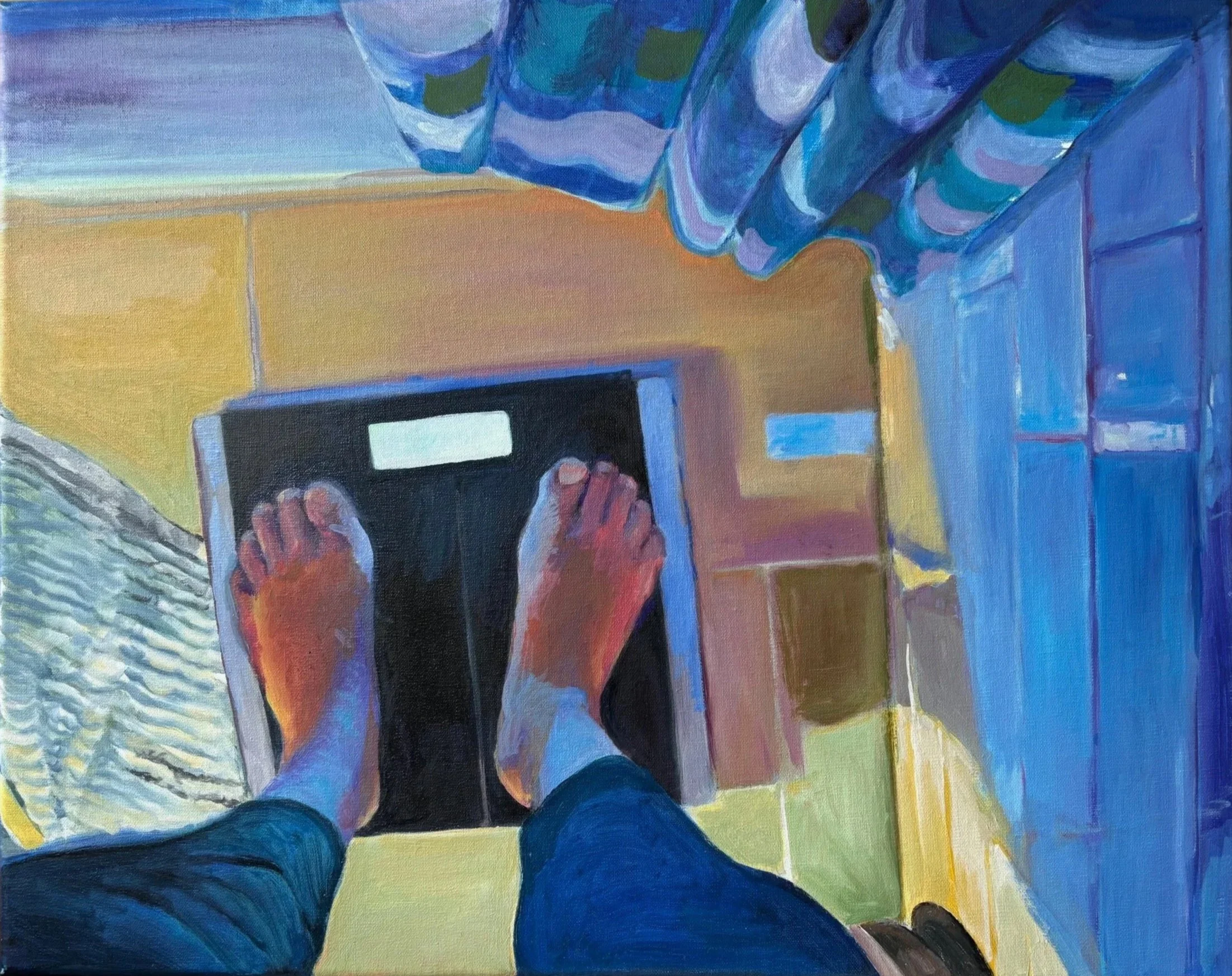 Secret numbers. Oil on linen, 14 x 18 in. 2022