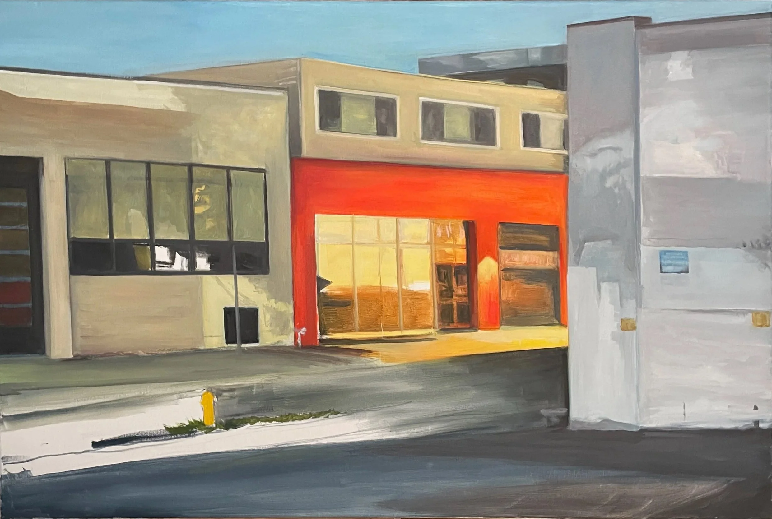 Grand Prix at Twilight. 
Oil on linen, 24 x 36 in. 

2022