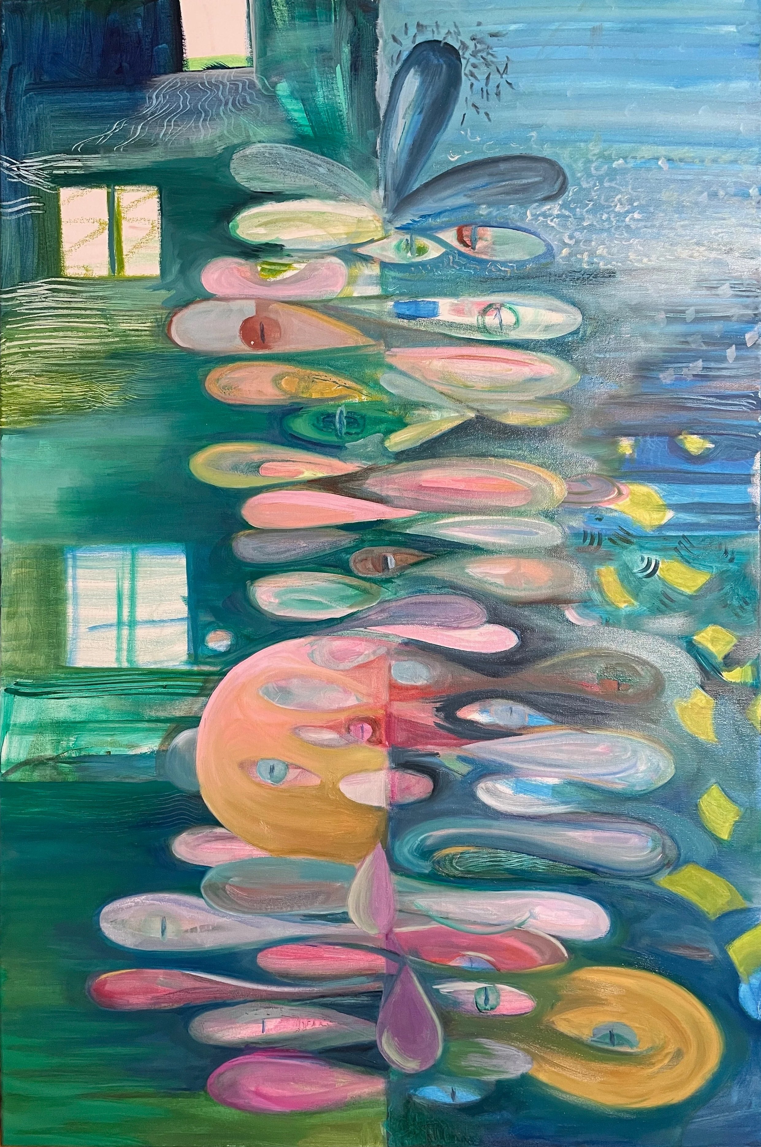 Justice lands I. Oil on linen, 20 x 30 in. 2024