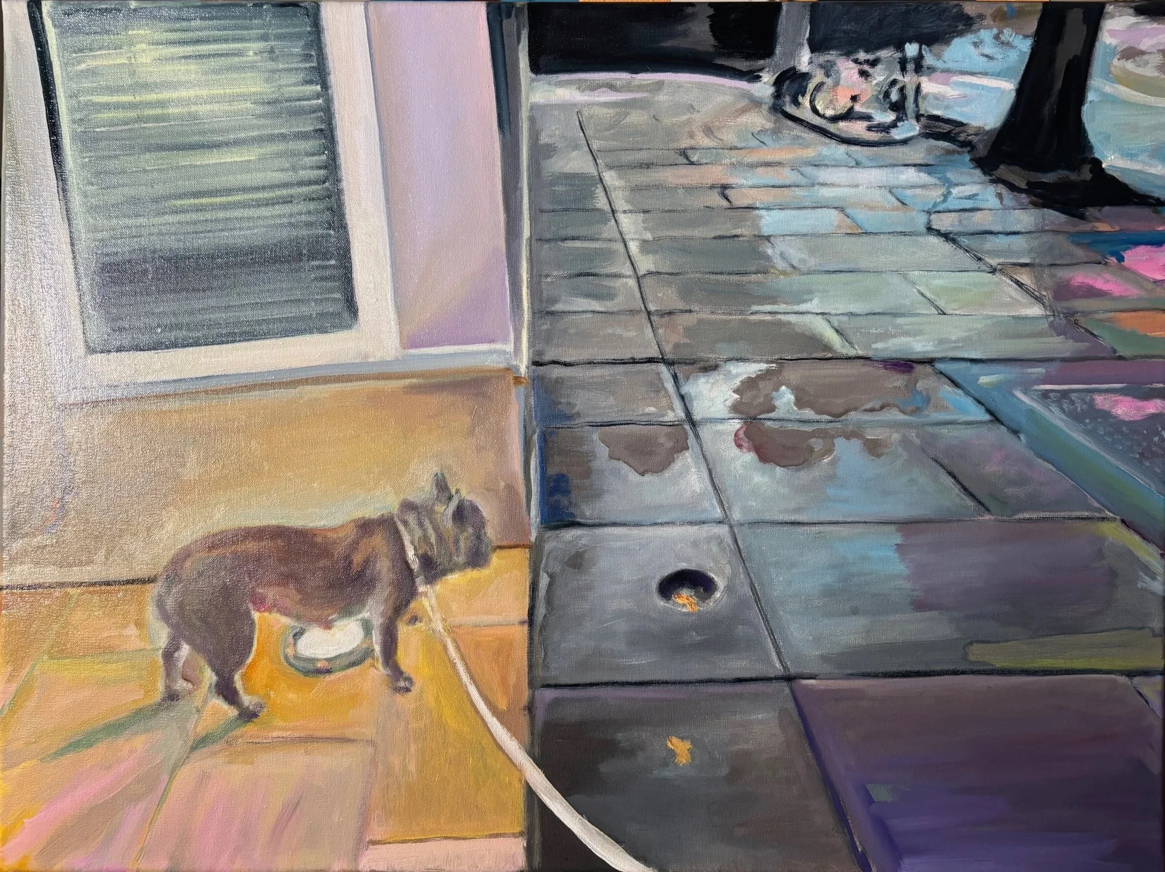 First assessment (Cognizance II). Oil on linen, 18 x 24 in. 2025.