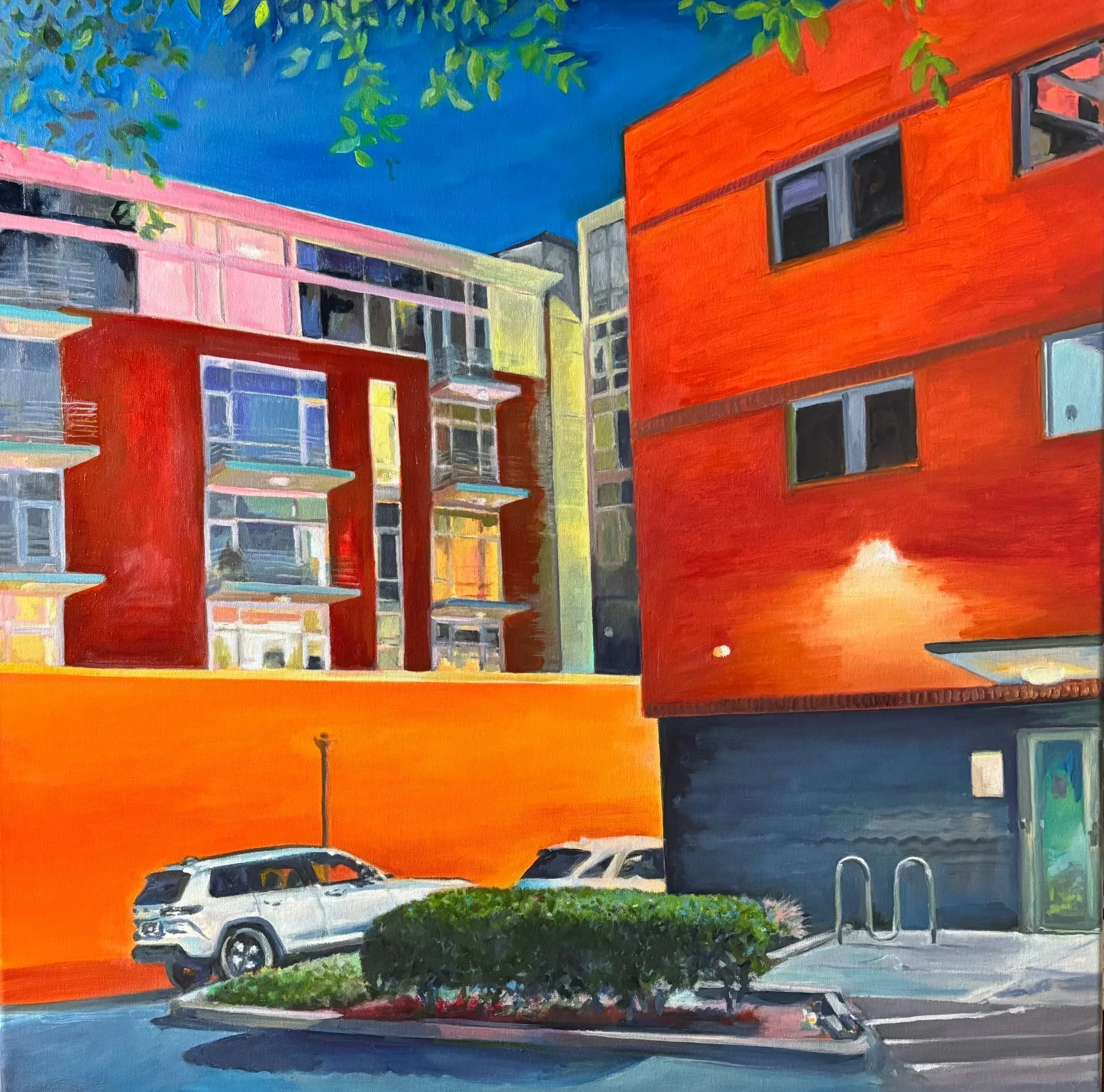 Secrets of a Summer Evening (The Jefferson from Madison).  Oil on linen, 30 x 30 in.
2026