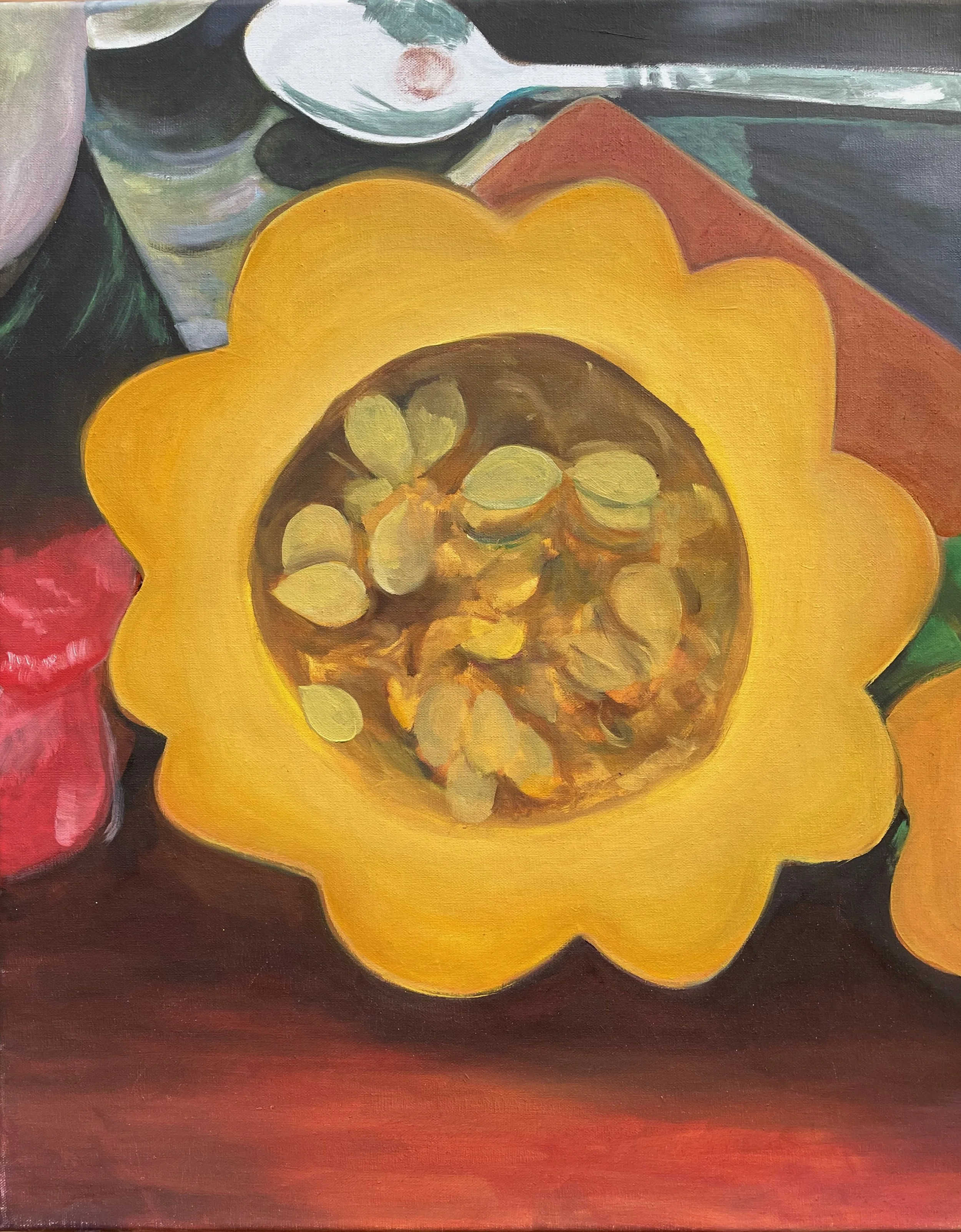 Squash. Oil on linen, 18 x 12 in. 2023