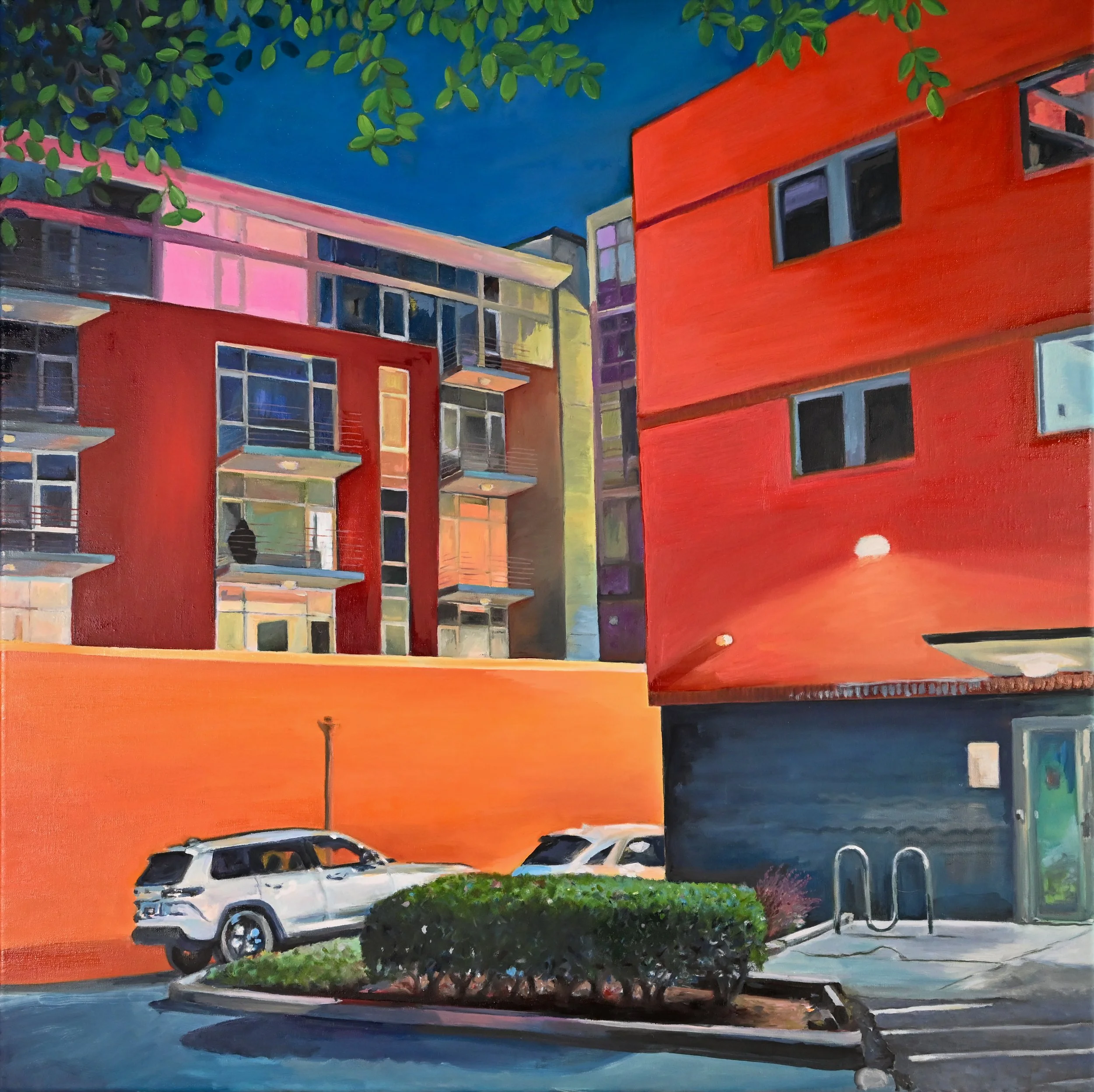 Secrets of a Summer Evening (The Jefferson from Madison).  Oil on linen, 30 x 30 in.
2026