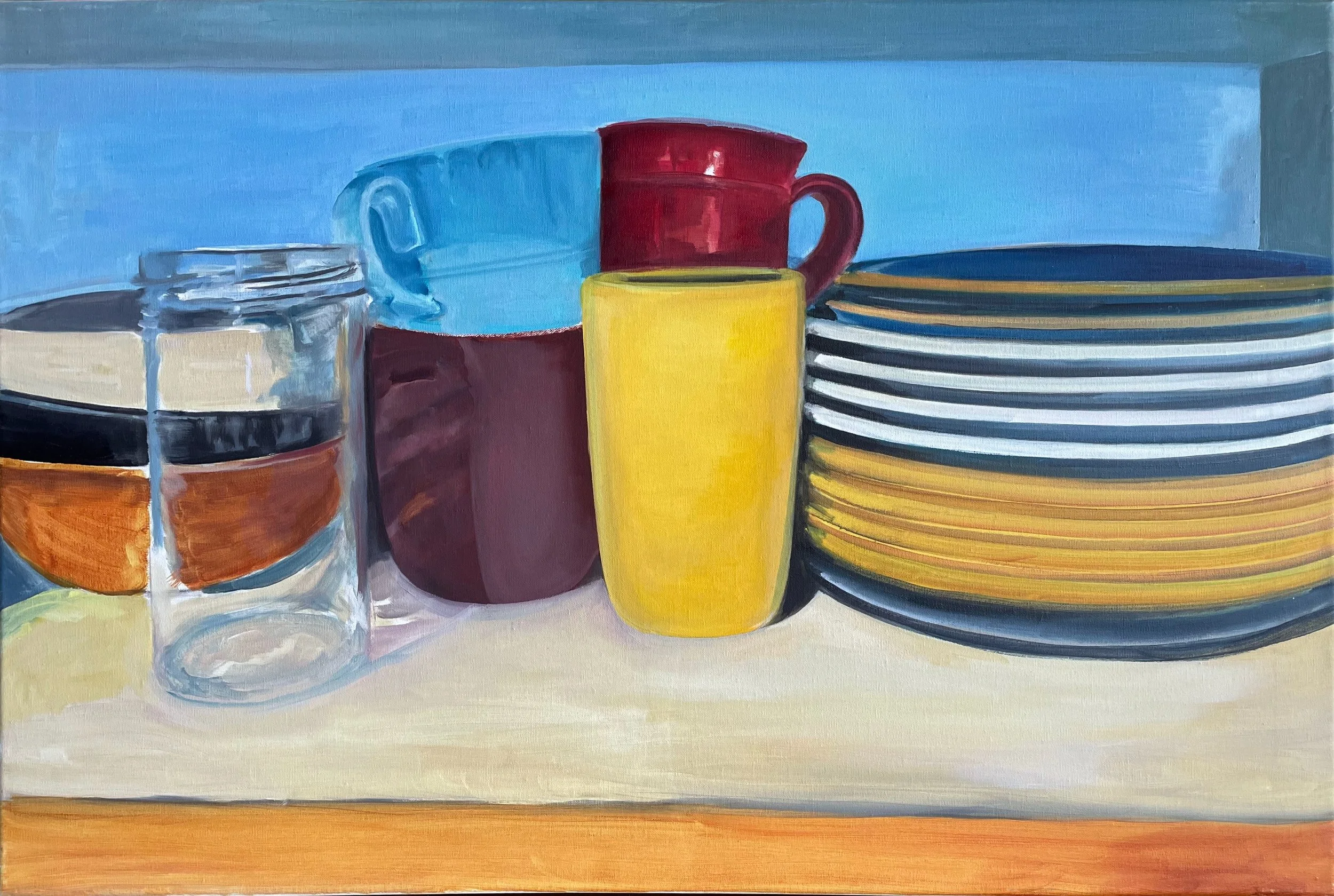 Peace cupboard. Oil on linen, 20 x 30 in. 2023