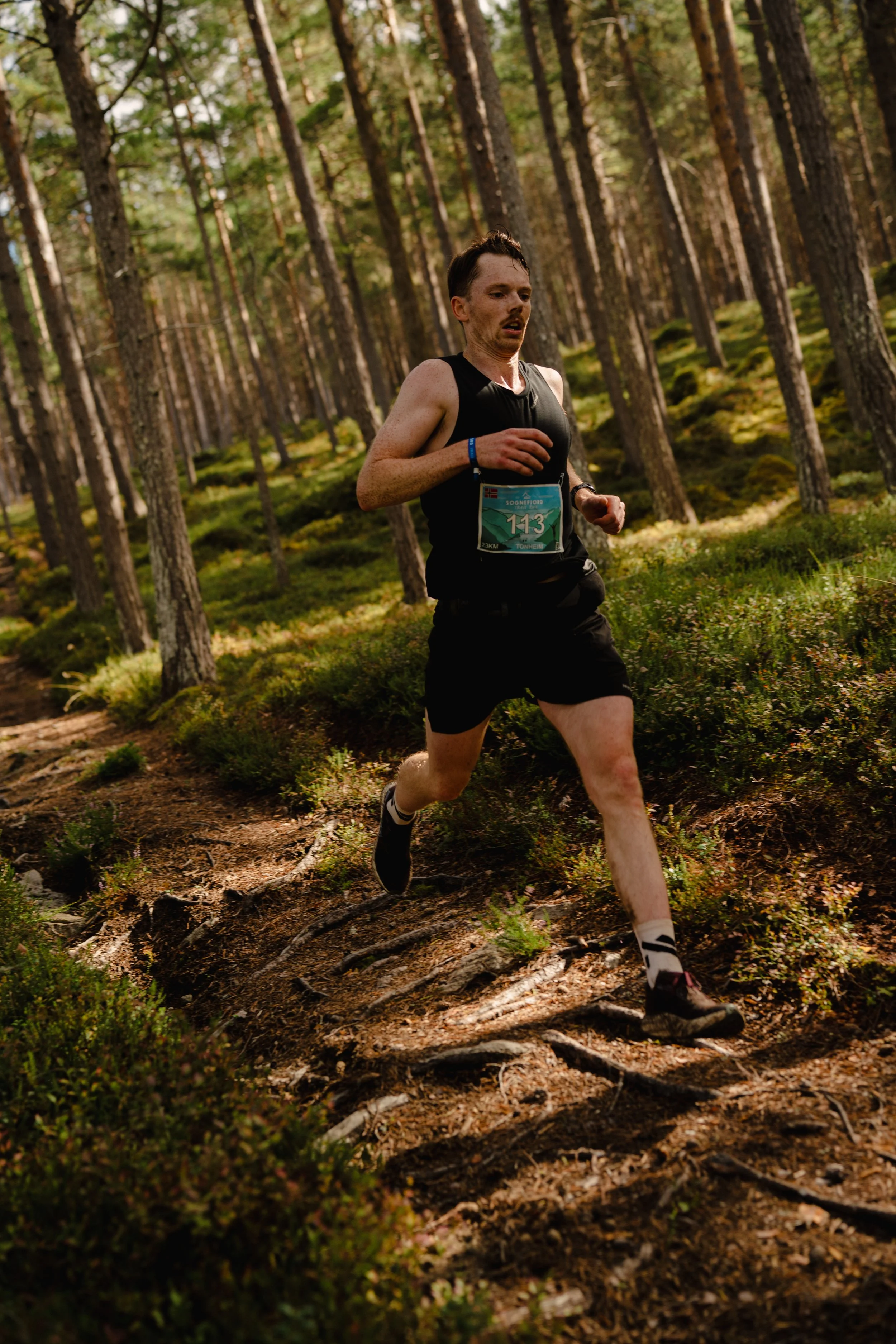 Håvard Tonheim in full speed at Sognefjord Trail Run