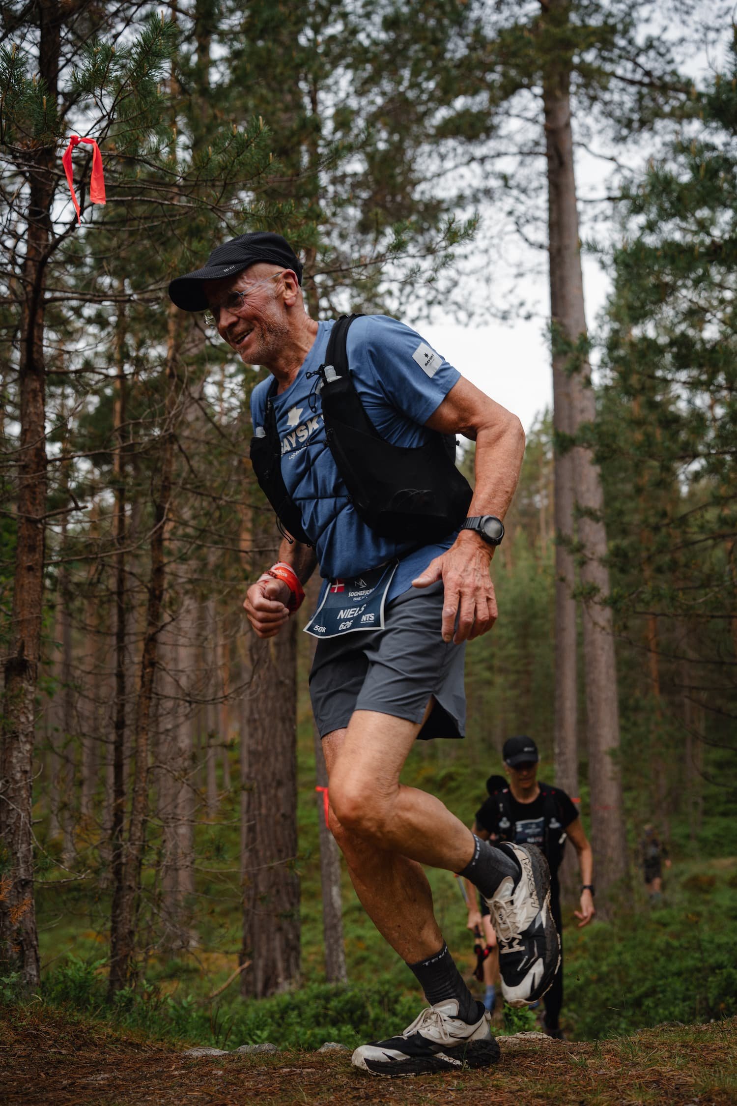 Niels Haslund, the oldest competitor in the field