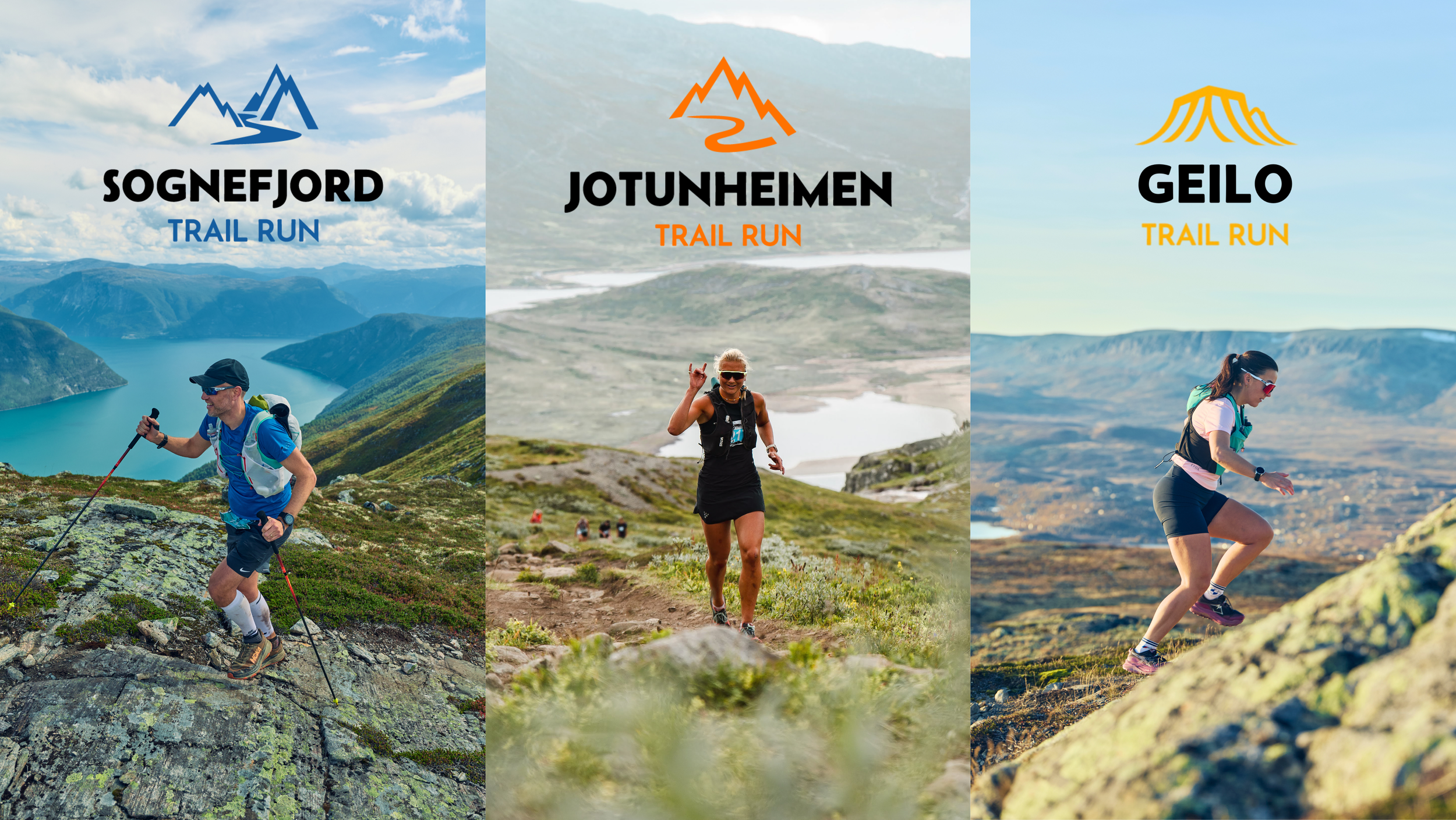 Picture of all races in Norway Trail Series