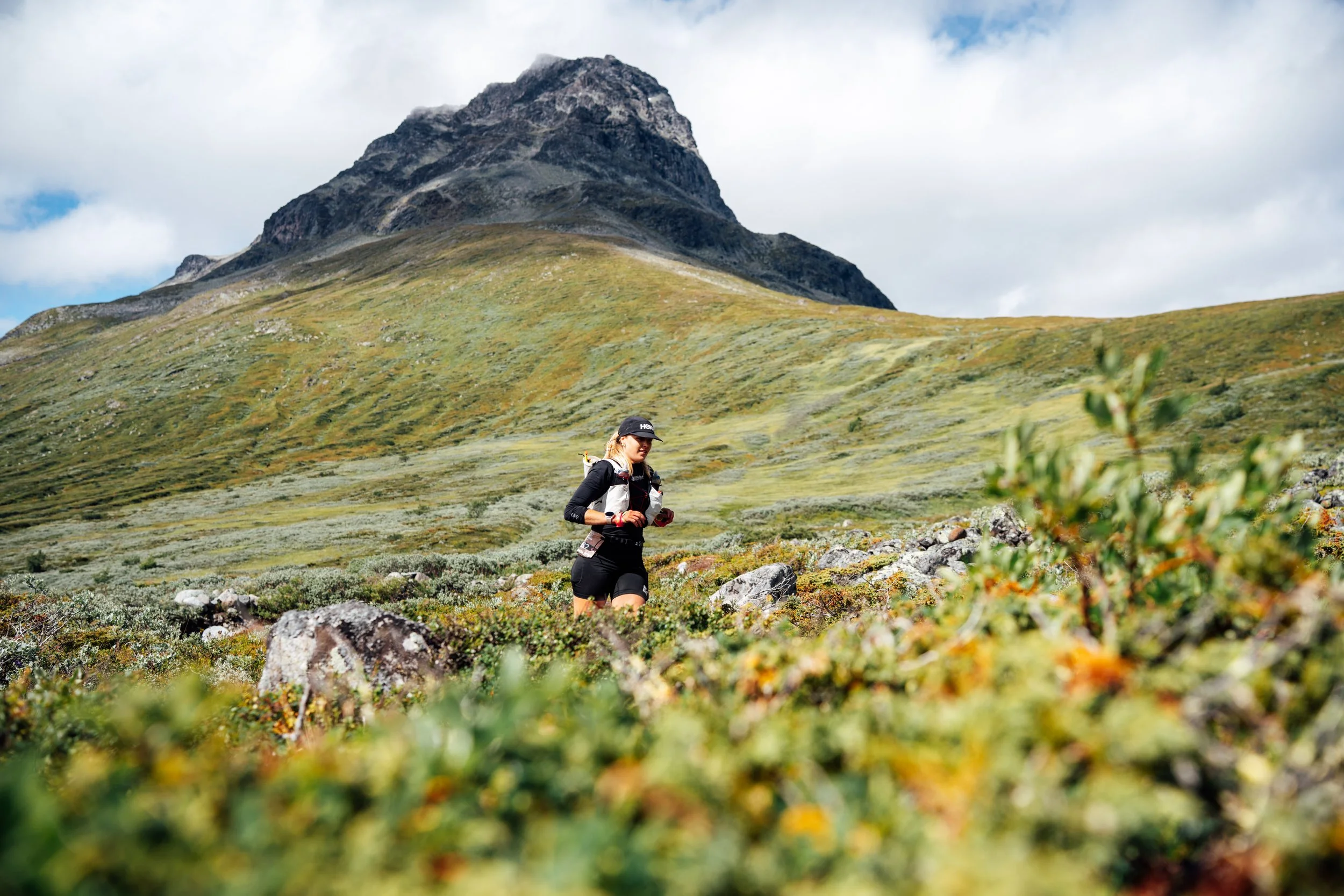 Henriette Lien from her perfomance at Jotunheimen Trail Run. Photo: Håkon Mæland.