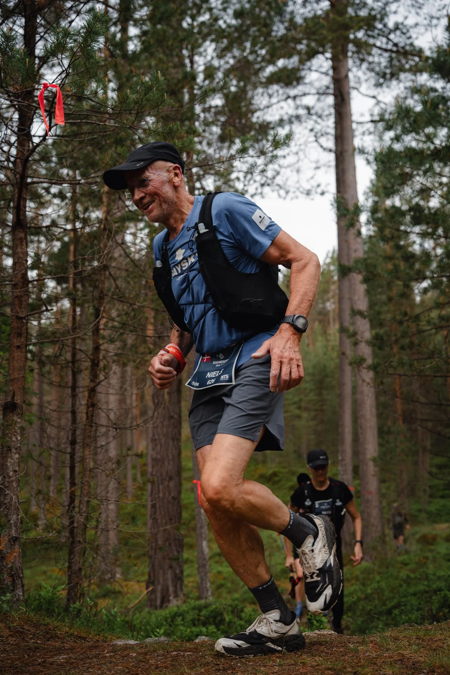 Niels Haslund, the oldest competitor in the field
