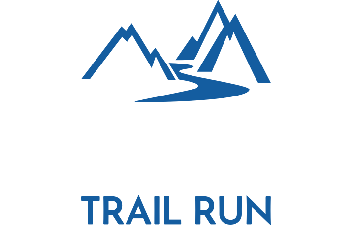 Logo for Sognefjord Trail Run featuring stylized mountains and a river.