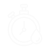 Line drawing of a stopwatch with a clip attached to its side.
