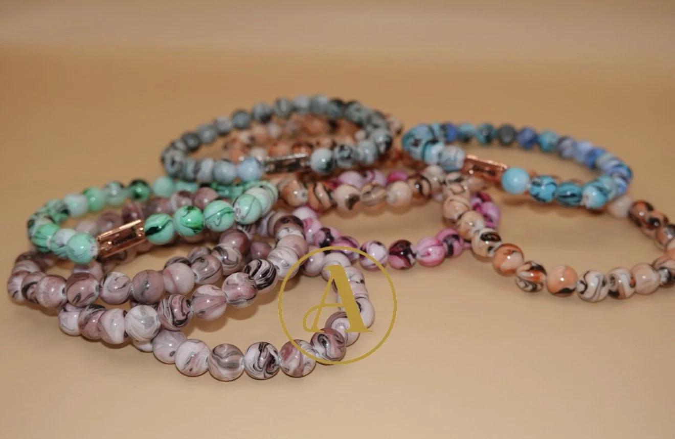 Gisona Marble Beaded Bracelet