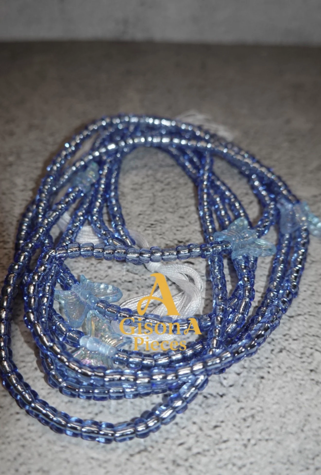 Gisona Waist Beads — 60 Inch Handmade Adjustable Body Jewelry (Multiple Colors)