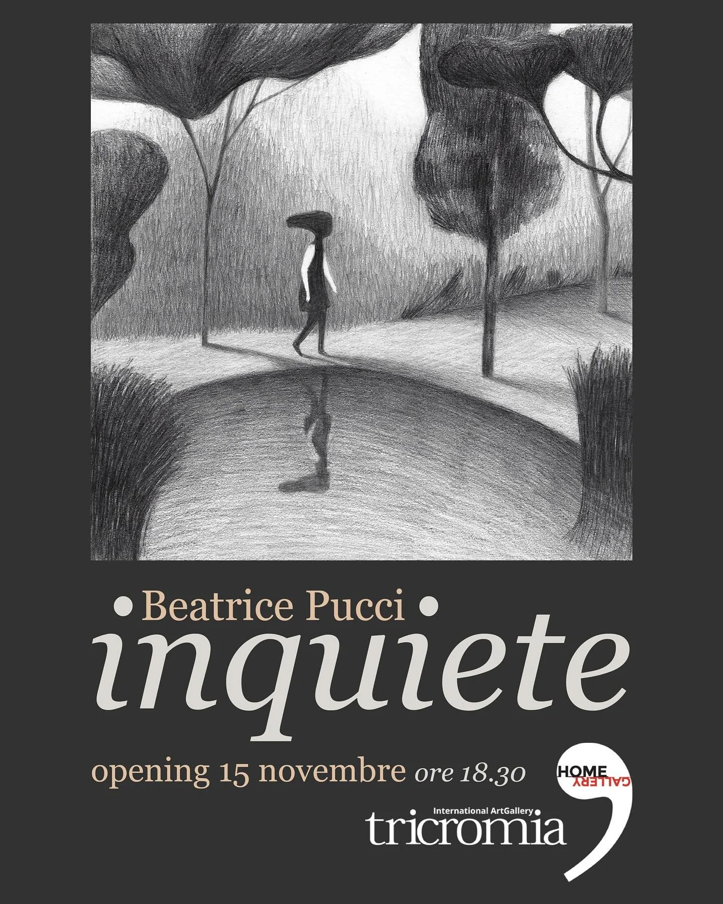 &ldquo;Inquiete&rdquo; mostra di disegni e graffite su carta. Dal 15 al 25 novembre.  Opening 15 novembre ore 18.30 , in via Roma libera 10. ingresso libero per l&rsquo;opening su prenotazione nei giorni seguenti. #mostraroma #disegni #animation