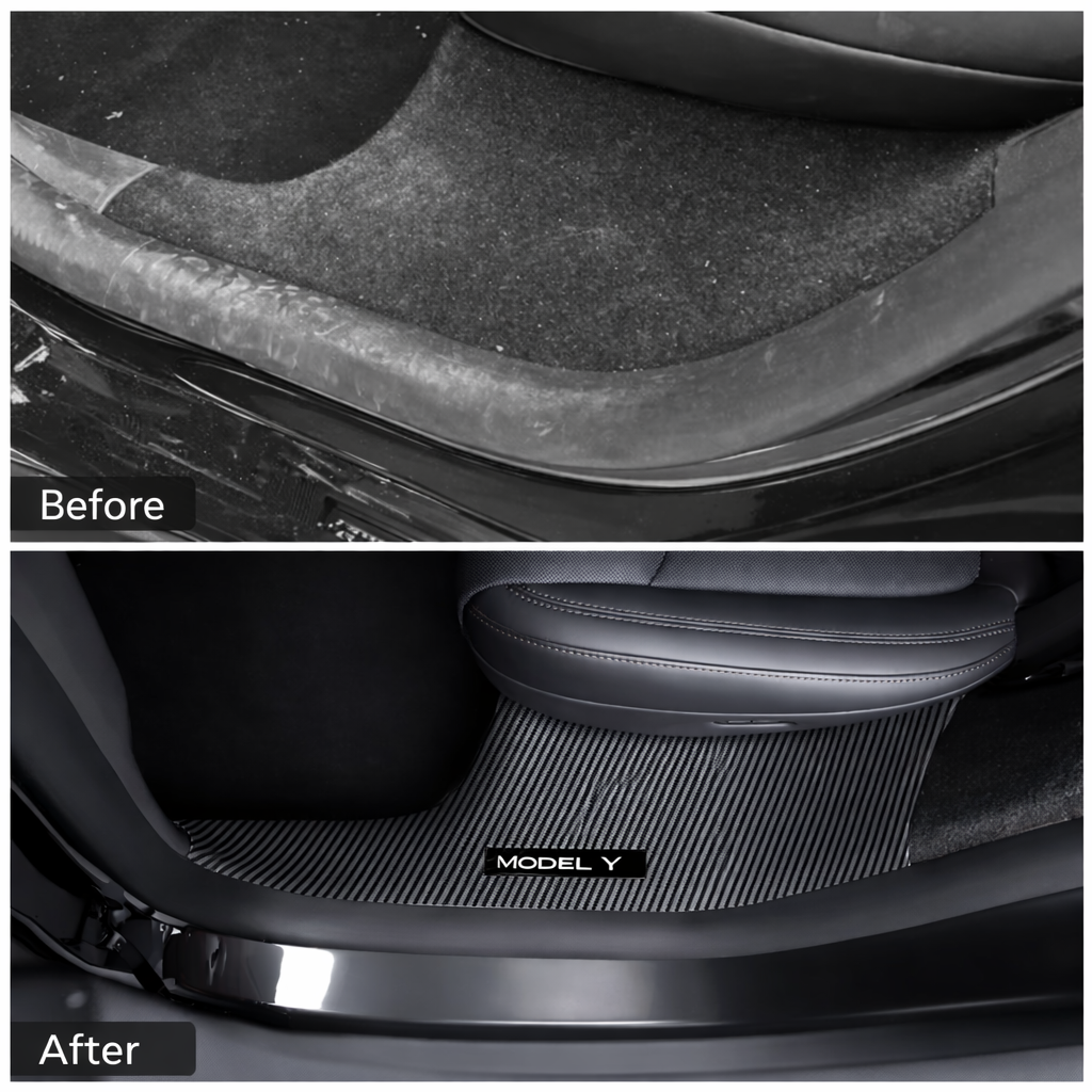 Model Y Juniper 2025+ Door Sill Guards (Front & Rear)