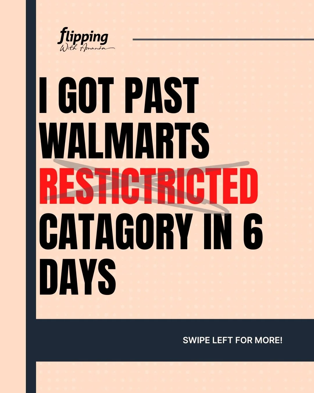 Everyone sees &ldquo;restricted&rdquo; and stops there&hellip;

But what most people don&rsquo;t realize is you can actually apply to get unrestricted in Health &amp; Beauty on Walmart 👀

I don&rsquo;t do wholesale or brand direct, so I had to figur