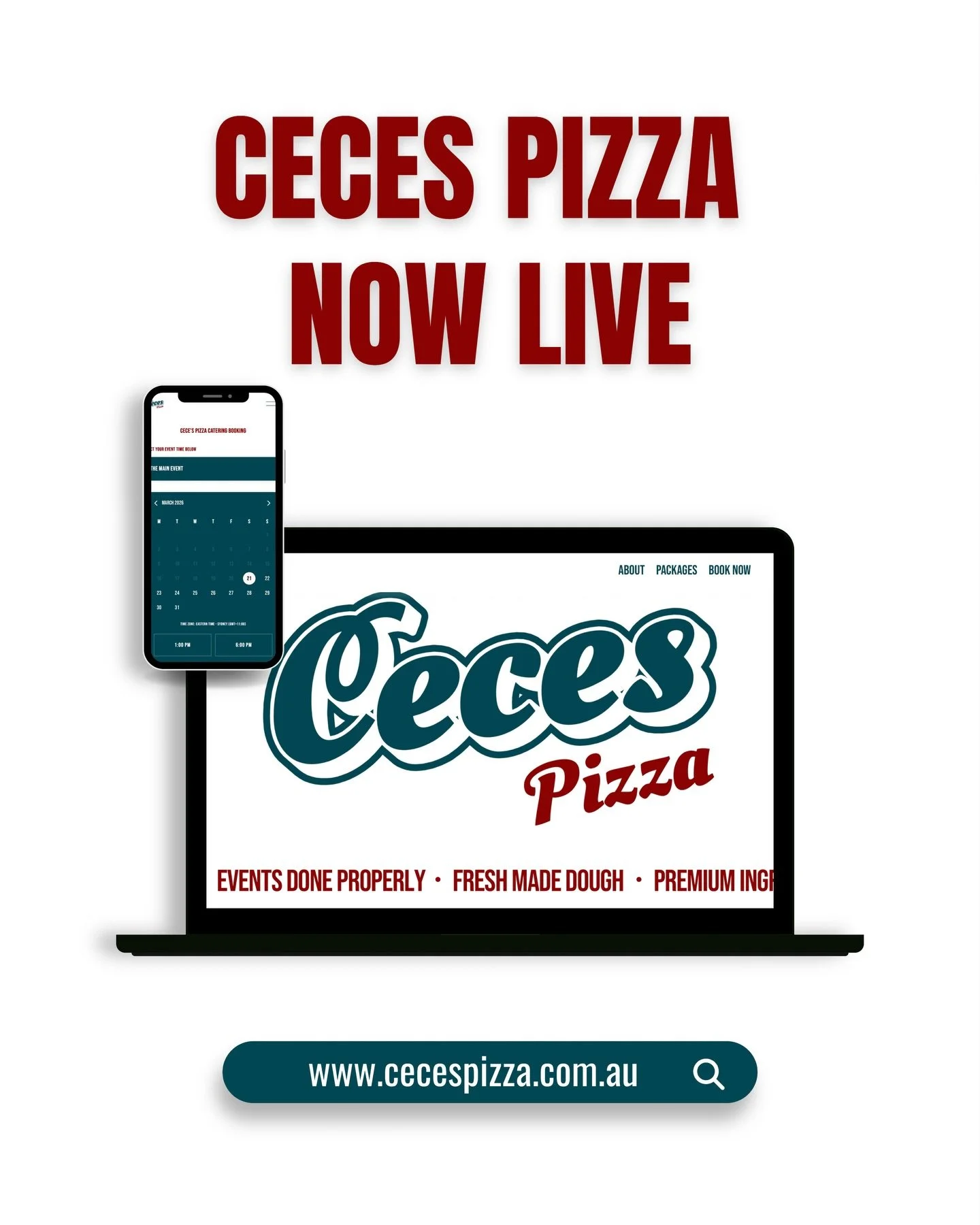 The Ceces Pizza Website is now live 🙌🏼 
We&rsquo;ve made booking an event easier than ever!

Take a look at our calender booking system, pick your time, fill out the form, and you&rsquo;re all set 💥 

Book now via the link in our bio 👀

#pizza #p