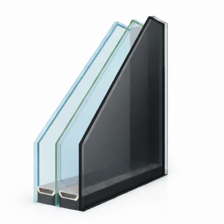 Dynamic glazing advanced smart‑glass solution designed to automatically regulate how much light and solar energy enters a building. Uses responsive tinting layers that shift between clear and shaded states depending on sunlight intensity.