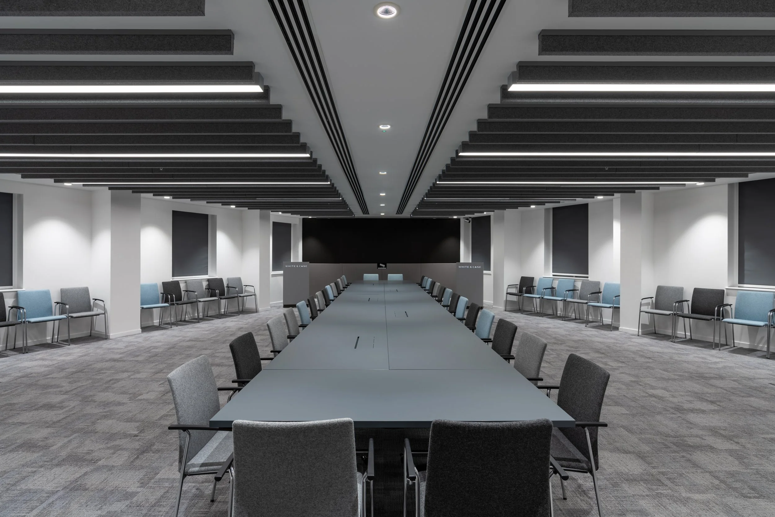 An alternate image of the lit office space