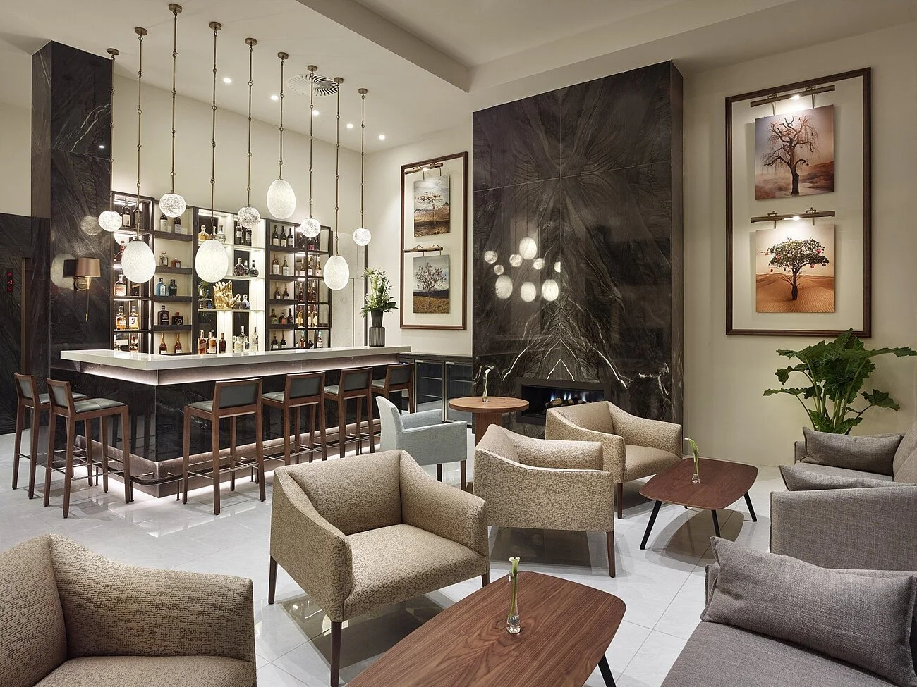 An image of the Savoy lounge and bar